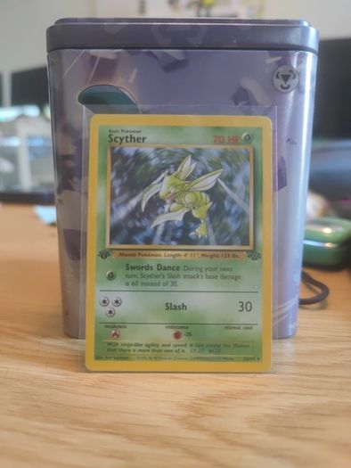 Pokemon card Jungle Scyther first edition 26/64