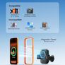 3-in-1 Wireless Car Charger for Magsafe, Extra Clamp for Bumpy Road, Cooling Fan to Extend Battery Life, Original Qi2 Certified 15W Fast Charging Magnetic Car Phone Holder for iPhone 12-17 Series Image 2