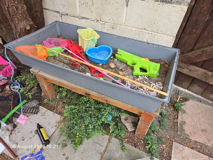 Free Sand Pit with Toys