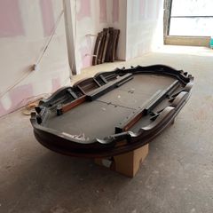 Robust Solid hardwood mahogany or walnut Large Dining Table