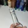 220 - Set of 2 Vintage Clear Glass Decorative Collectible Bottles Image 7