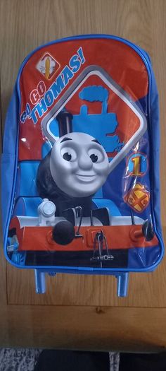 Thomas the Tank Engine Blue Luggage Bag (with wheels)
