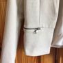 Only Ladies Beige Ribbed edge to edge blazer Jacket size 34 Uk 6 includes post Image 3