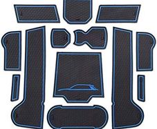 Non-Slip Rubber Mats for V W T-roc TROC 2017-2025, Car Mats Door Slot Mat Car Armrest Drink Holder Mat Centre