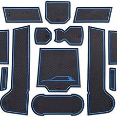 Non-Slip Rubber Mats for V W T-roc TROC 2017-2025, Car Mats Door Slot Mat Car Armrest Drink Holder Mat Centre