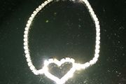 lovely bracelet with heart design.