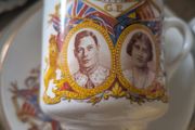 Vintage 1937 King George VI Coronation Tea Trio Cup Saucer Side Plate
