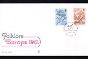 1981 Guernsey Europa Folklore Commemorative Stamps Addressed First Day Cover (FDC)