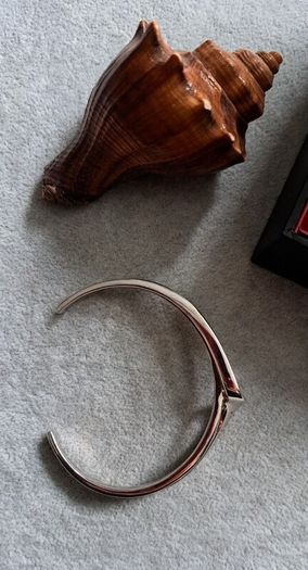 sterling silver diamond bangle