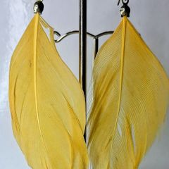 Boho Golden Feather Indie Style Earrings