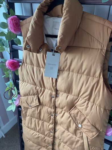 gilet Bnwt Freequent brand mustard gilet size small
