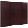 Room Divider Bamboo Dark Brown 250x165 cm Image 2