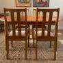 Vintage Mid Century Teak Extending Dining Table + 4 Chairs Image 4