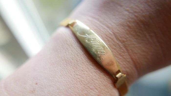 Vintage Gold Tone ANNA Bracelet 17cm
