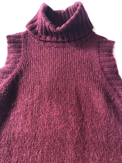 Burgundy Sleeveless Jumper BNWT