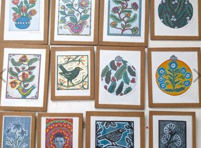 Mini framed handmade paintings