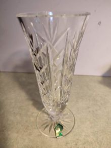 Vintage Waterford Lismore Footed Vase, 7" Tall Vase, Beautiful Crystal Vase, Signed Waterford Crystal, Mint CONDITION. No.28