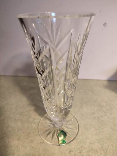 Vintage Waterford Lismore Footed Vase, 7" Tall Vase, Beautiful Crystal Vase, Signed Waterford Crystal, Mint CONDITION. No.28