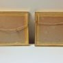 Two Dufex gold foil prints Shakespeare's Birthplace in Stratford-upon-Avon and Man & his Horse Chiddingstone, Kent  in brass glazed frames   size 17.5x22.5cm Image 2