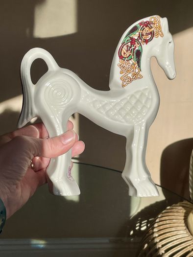 Vintage 1980's Cre Irish Porcelain Celtic Horse, Joe McCaul