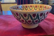 Nicholas Mosse Red Tulip vintage 9 inch diameter bowl