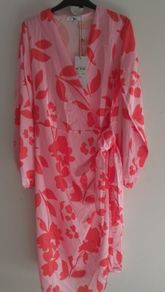 Be You satin tie wrap dress