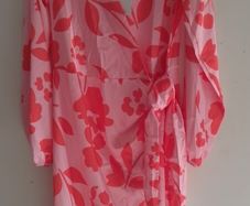 Be You satin tie wrap dress