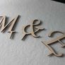 Wedding Cake Topper Initial Accessory Monogram Wedding Cake Decoration Supplies Image 2