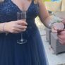 Elliott Chambers navy blue debs dress Image 2