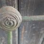 French antique wrought iron single bed frame Image 4