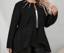 BNWT Stylish Black Coat size 18