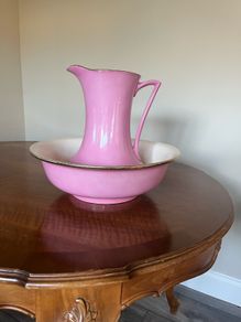 antique basin and jug