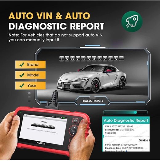 New 2026 LAUNCH OBD2 Scanner CRP123x, Touchscreen Car Diagnostic Tool, Oil/EPB/SAS/TPMS/BMS/Throttle/DPF Reset,Injector Coding, ABS SRS Transmission Code Reader, Lifetime Free Updates