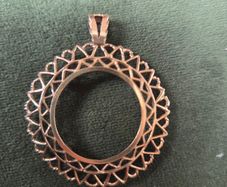 Gold sovereign pendant