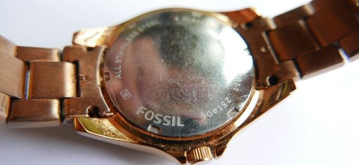 Fossil ES2811 Women Stainless Steel Analog Dial Quartz Genuine Wrist Watch (fresh battery)