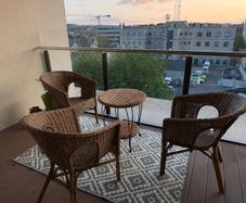 Rattan Garden Set - 4x chairs and table