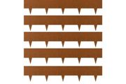 Weather-Resistant Steel Landscape Edging 6 Packs 40 x 8in for Yard Garden