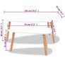 Coffee Table Set 2 Pieces Solid Pinewood White Image 5