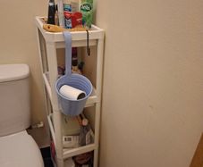 White shelf unit
