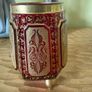 vintage ruby red glass vase. Image 2