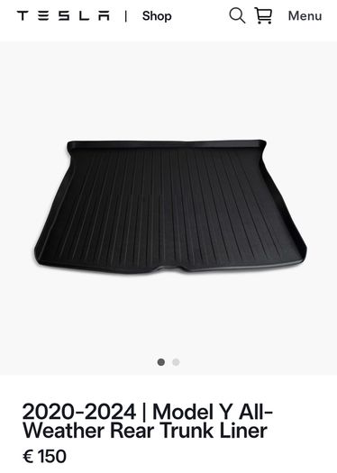 Tesla Model Y rubber boot mat