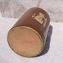 Stoneware antique ink bottle (large size 7.5" high) - made by Joseph Bourne of Denby (1880's - 1910's). Superb condition with remnants of label. Image 9