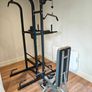 Power station Lat Pulldown with 40 kg of Weights Exercise Equipment and Bench and a 25 kg Power Bag Image 2