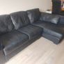 FREE 3-Seater L-Shaped Black Sofa Image 2