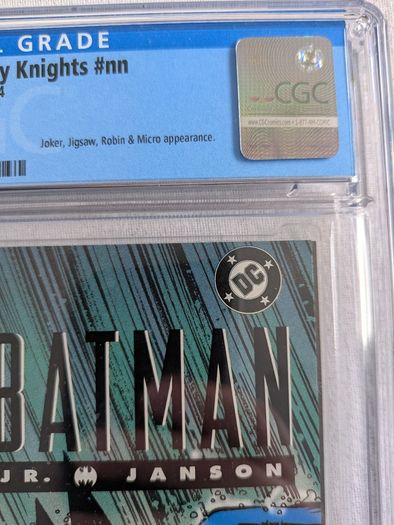The Punisher  Batman Deadly Knights CBCS / CGC 9.8 Certified Graded Comic Framed  DC Marvel