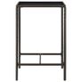 3 Piece Garden Bar Set Poly Rattan Brown Image 4