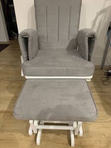Nursery Rocking Chair + Footstool (New - Unused)