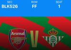 Arsenal v Real Betis