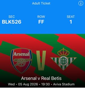 Arsenal v Real Betis