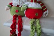 New Sitting  Snowman &amp; Santa